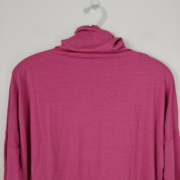 Kit and Ace Merino Turtleneck Long Sleeve Tee Knit Top Pocket Size Small Pink - Picture 12 of 16